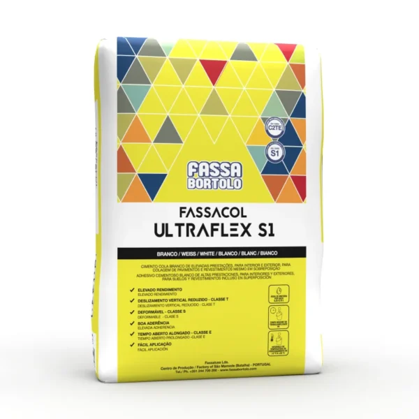 CIMENTO COLA FASSA FASSACOL ULTRAFLEX S1 CINZA 25 KG 1779