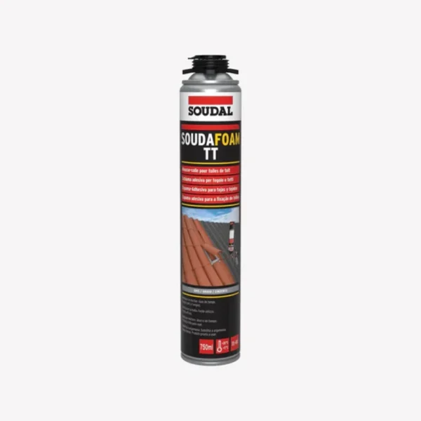 ESPUMA PARA TELHAS SOUDAFOAM TT SOUDAL GUN TERRACOTA 147483 750 ML