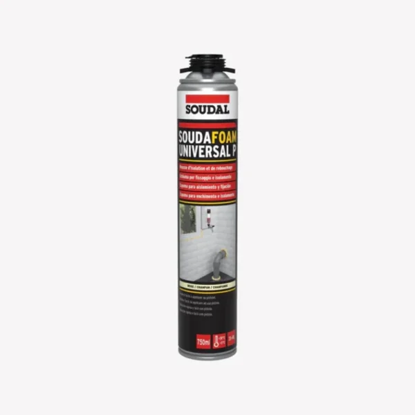 ESPUMA SOUDAL SOUDAFOAM UNIVERSAL P PISTOLA 128817 750 ML