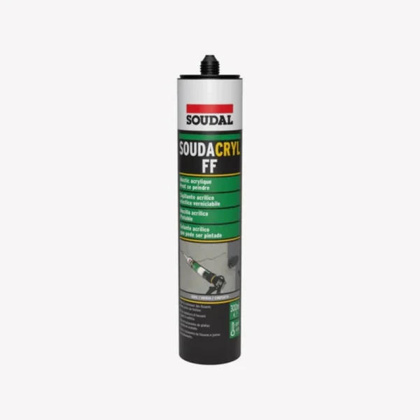 SELANTE DE JUNTAS SOUDACRYL FF CINZENTO SOUDAL 128782 300 ML