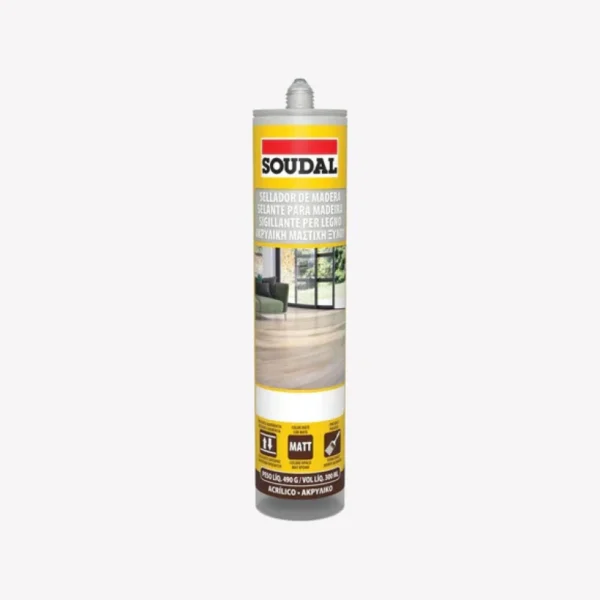 SELANTE PARA MADEIRA SOUDAL CINZA CLARO 127175 300 ML