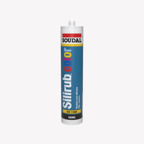 SILICONE SILIRUB COLOR SOUDAL 106735 ALUMÍNIO CLARO RAL 9006 310 ML