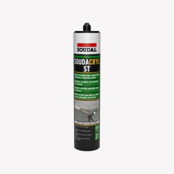 SILICONE SOUDACRYL ST BRANCO SOUDAL 300 ML 128778