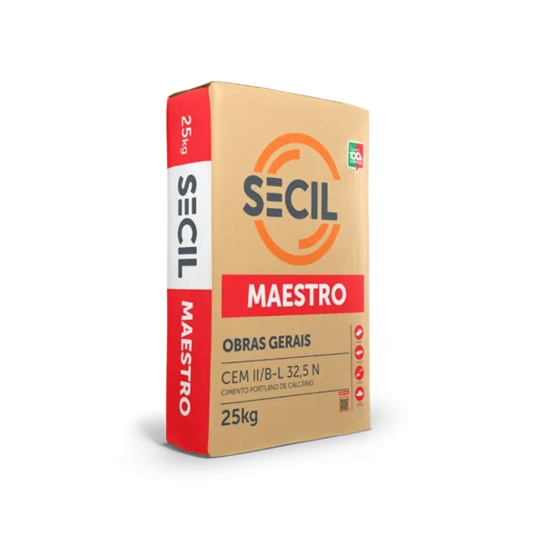 CIMENTO SECIL CEM II/B-L 32,5N 40KG PACOTÃO
