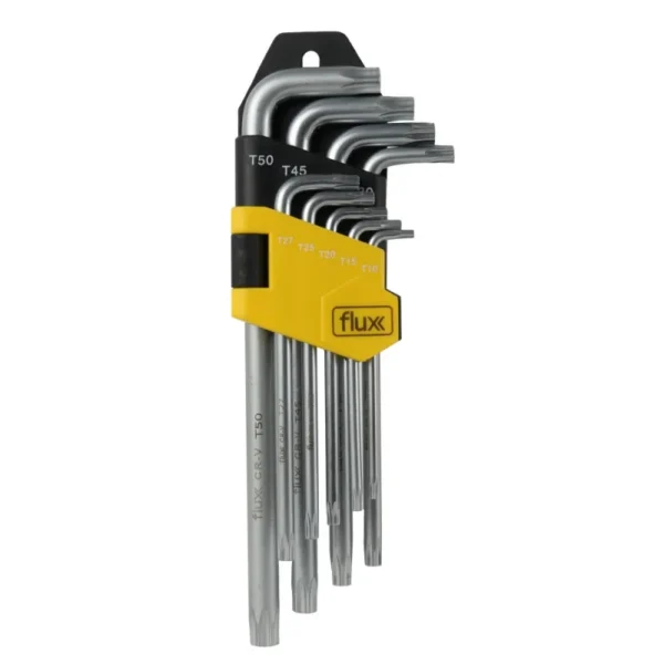 CONJUNTO CHAVES TORX LONGA 9PCS FLUX - FCCTL9