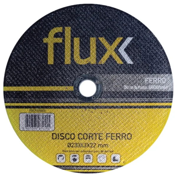 Disco Corte Ferro 115x2x22mm Flux - FDCF115222