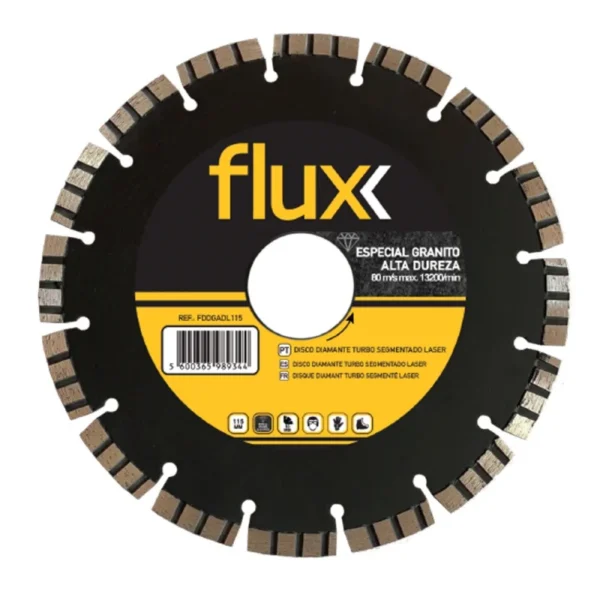 Disco Diamante Granito Alta Dureza Laser Flux - FDDGADL115