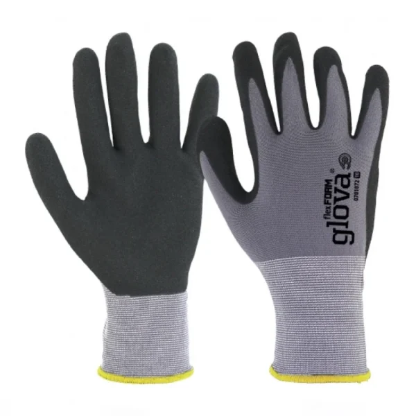 LUVA NYLON REVESTIMENTO NITRILO CINZENTO