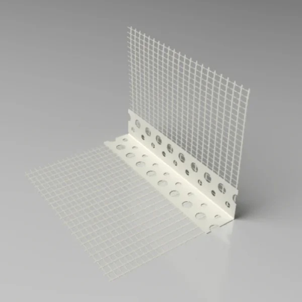 PERFIL CANTO EM PVC 2.5MT C/REDE FIBRA VIDRO 8*12