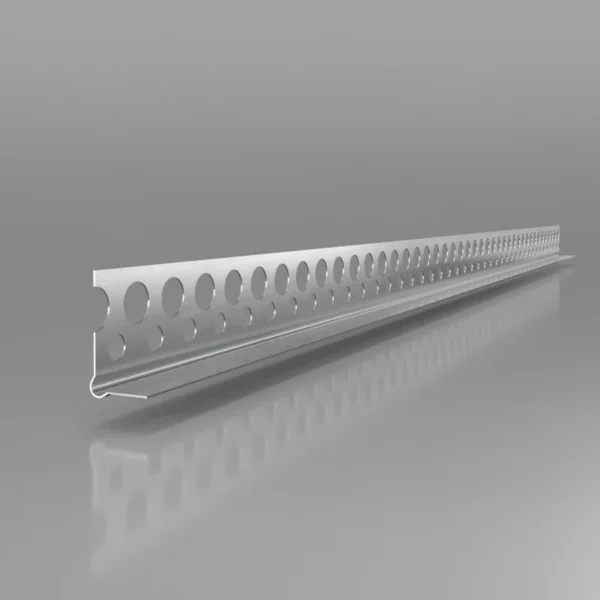 PERFIL ESQUINEIRO TOPO ALUMINIO 2.50mt*23*12 (perfurado de 1 lado)-00901