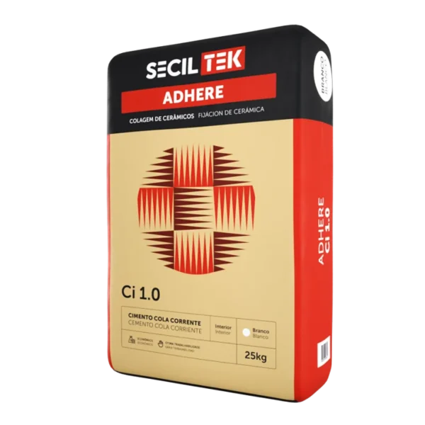 CIMENTO COLA INT BRANCO ADHERE Ci 1.0 25KG - SECILTEK MART.