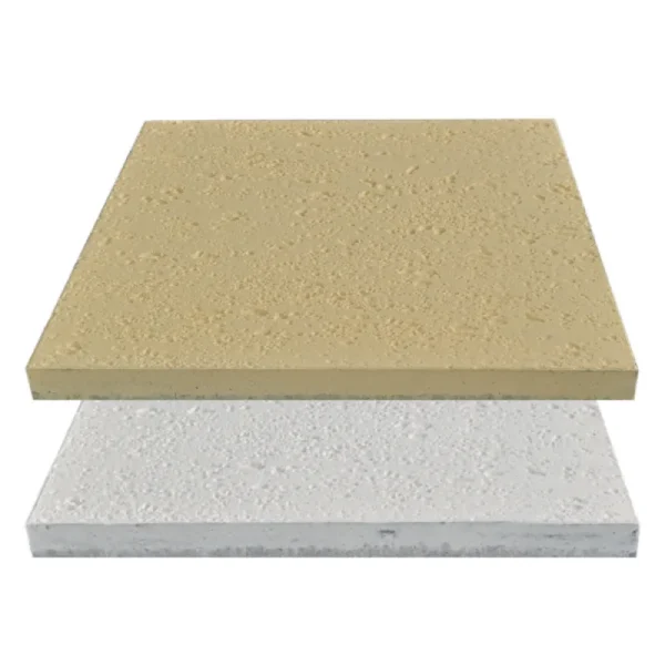 MOSAICO HID 40*40*3 PLACA TIPO TRAVERTINO (BRANCO/AMARELO) MACEL REFª 4306