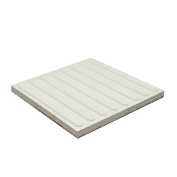MOSAICO TACTIL LINHA GUIA MACEL 40*40 BRANCO