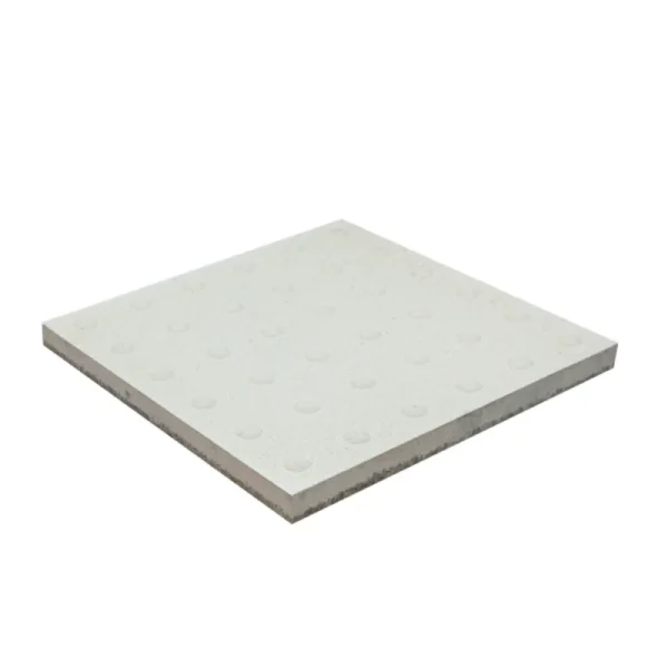 MOSAICO TACTIL PAVIMENTO DE PERIGO MACEL 40*40*3.5 BRANCO REFª 186