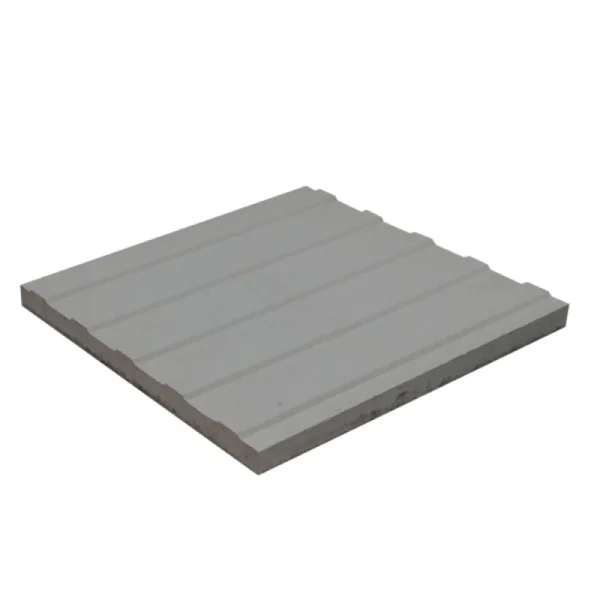 MOSAICO TACTIL PAVIMENTO DIRECIONAL 40*40*3.5 CINZA CLARO -185 - MACEL