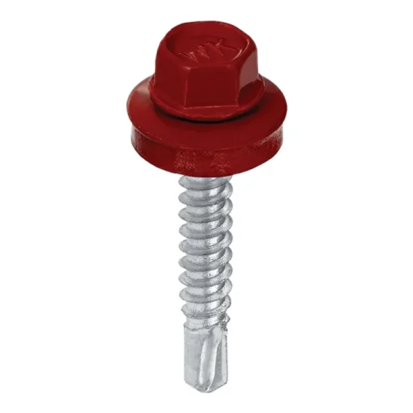 PARAFUSO P/FIX CHAPA AÇO 3÷7 mm 4,8x19 RAL3011 (250 UND) WF-48019-3011 - KLIMAS