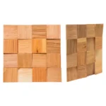 REVESTIMENTO QUADRADO MADEIRA NATURAL CLARA 16 CUBOS - RVM-QD/CL16 - MACEL