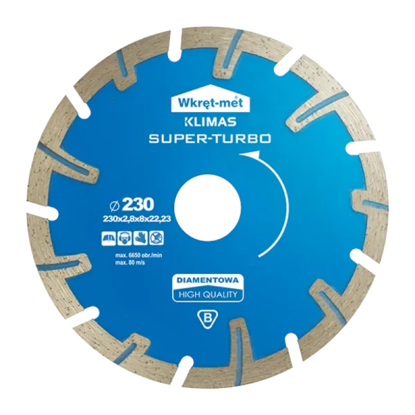 DISCO LAMINA DE DIAMANTE SUPER TURBO 115*2,4*22 TDST-115 - KLIMAS